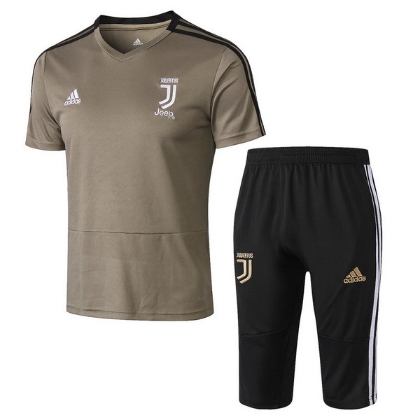 Trikot Trainingsshirt Set Komplett Juventus 2018-19 Gelb Fussballtrikots Günstig